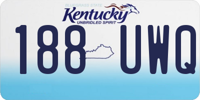 KY license plate 188UWQ