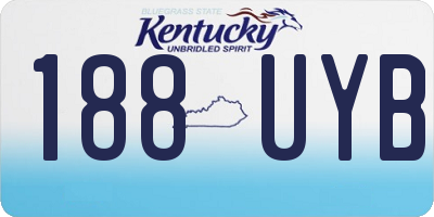 KY license plate 188UYB
