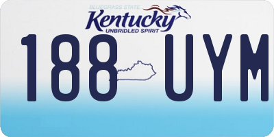 KY license plate 188UYM