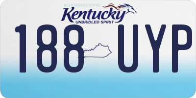 KY license plate 188UYP