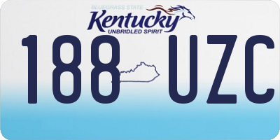 KY license plate 188UZC