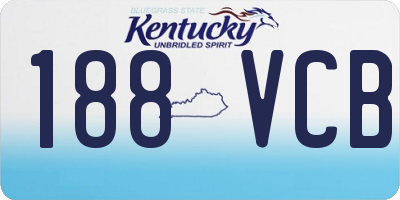 KY license plate 188VCB