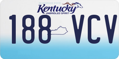 KY license plate 188VCV