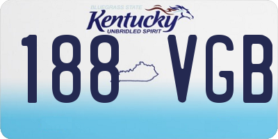 KY license plate 188VGB