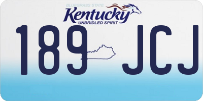 KY license plate 189JCJ