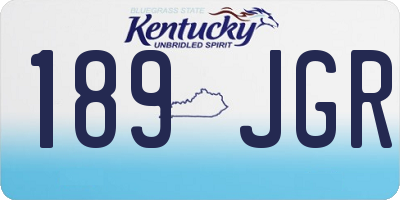 KY license plate 189JGR