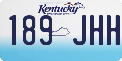 KY license plate 189JHH