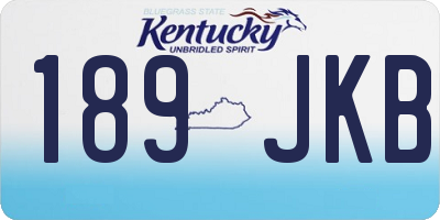 KY license plate 189JKB