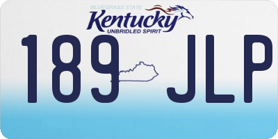 KY license plate 189JLP
