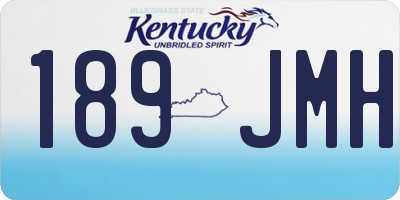 KY license plate 189JMH
