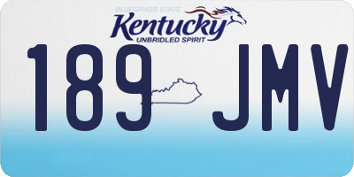 KY license plate 189JMV