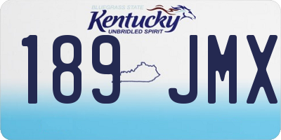 KY license plate 189JMX