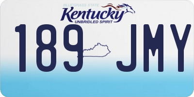 KY license plate 189JMY