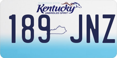 KY license plate 189JNZ