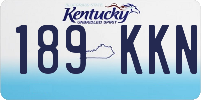 KY license plate 189KKN