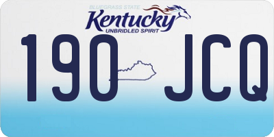 KY license plate 190JCQ