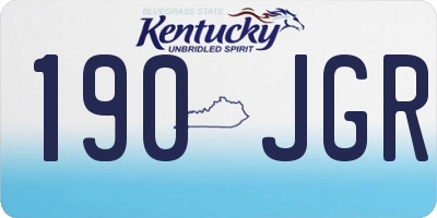 KY license plate 190JGR