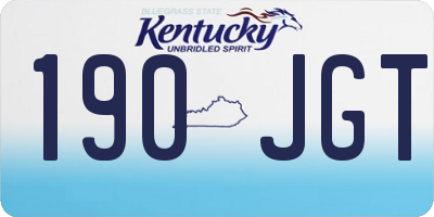 KY license plate 190JGT