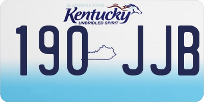 KY license plate 190JJB