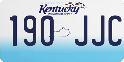 KY license plate 190JJC