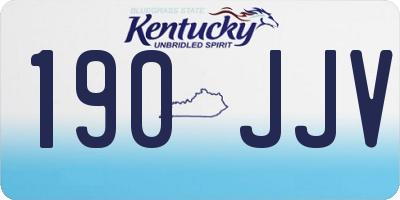 KY license plate 190JJV