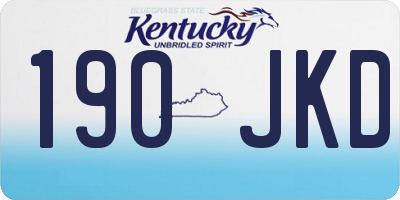 KY license plate 190JKD
