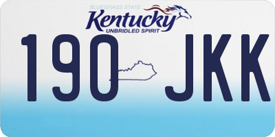 KY license plate 190JKK