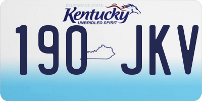 KY license plate 190JKV