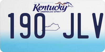 KY license plate 190JLV