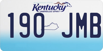 KY license plate 190JMB