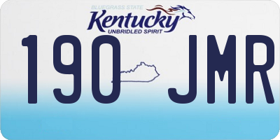 KY license plate 190JMR