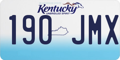 KY license plate 190JMX