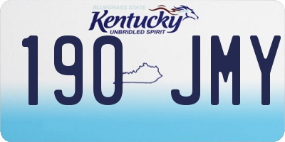KY license plate 190JMY