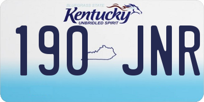 KY license plate 190JNR