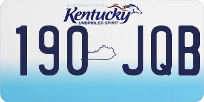 KY license plate 190JQB