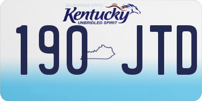 KY license plate 190JTD