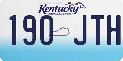 KY license plate 190JTH