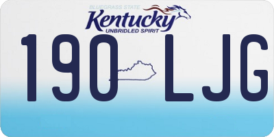 KY license plate 190LJG