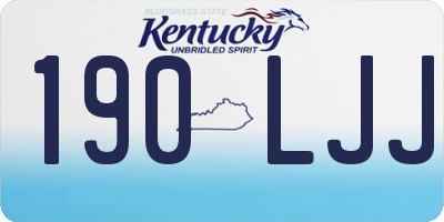 KY license plate 190LJJ