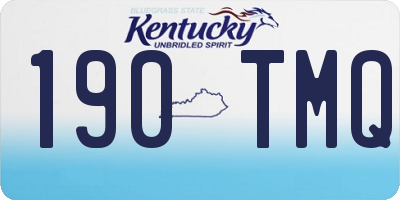 KY license plate 190TMQ