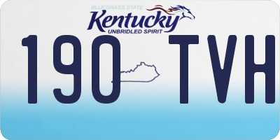 KY license plate 190TVH