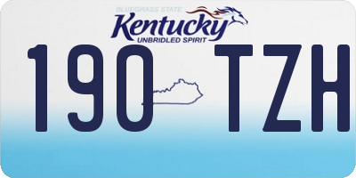 KY license plate 190TZH