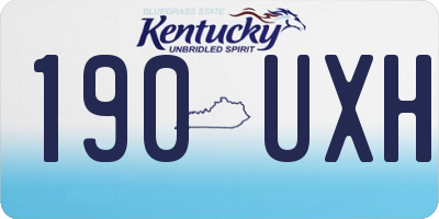 KY license plate 190UXH