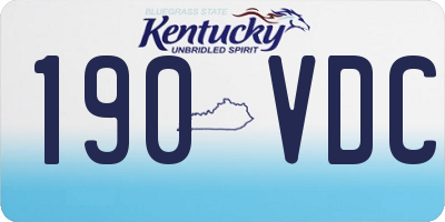 KY license plate 190VDC