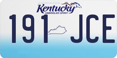 KY license plate 191JCE