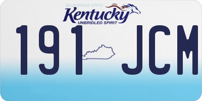 KY license plate 191JCM