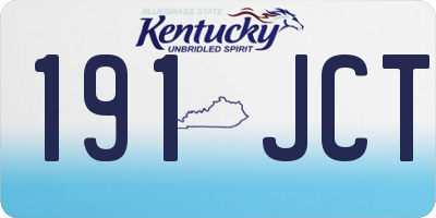 KY license plate 191JCT