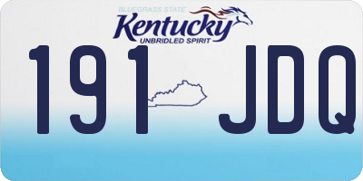 KY license plate 191JDQ