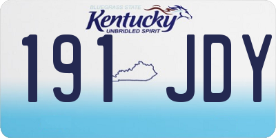 KY license plate 191JDY