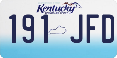 KY license plate 191JFD